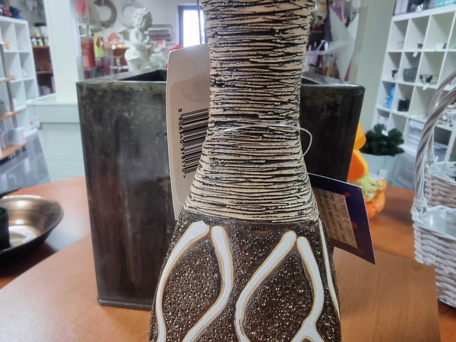 Wazony ceramiczne brązowe do kwiatów ceramiczny wazon mały