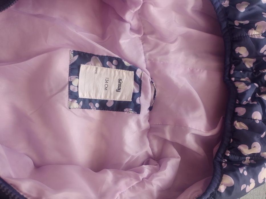 Zimowa kurtka dziewczęca Sinsay 134