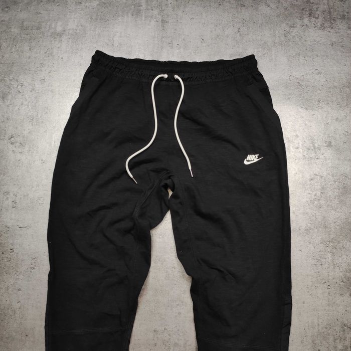 MĘSKIE Dresy Sportowe Joggery Czarne Nike Logo Sportswear Casual Stret