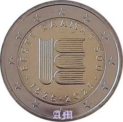 ESTÓNIA 2€ Rolo de moedas 150º Aniversário do 1º Texto Estoniano