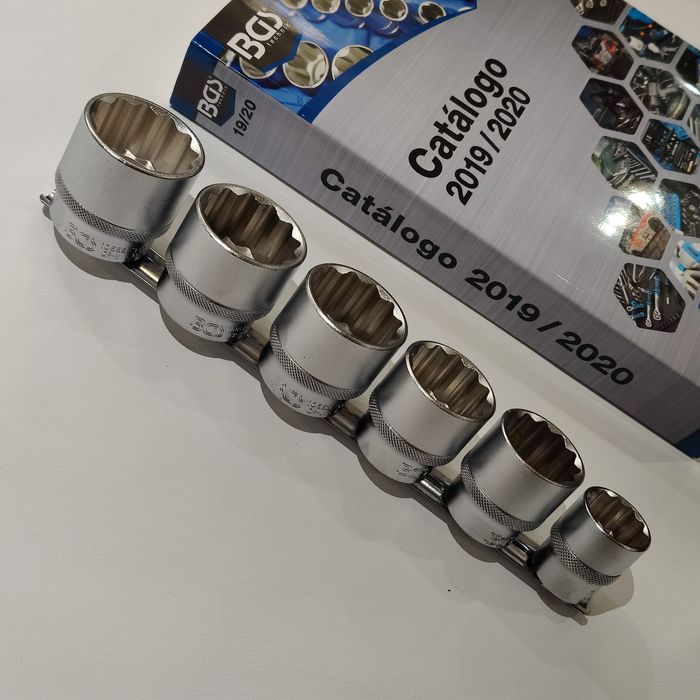 Conjunto de Chaves de Caixa 12 Faces - (1/2")  24 - 38 mm - GERMANY