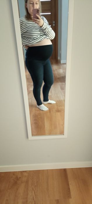 Ubrania ciążowe bluza jeansy