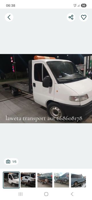 Laweta transport pomoc