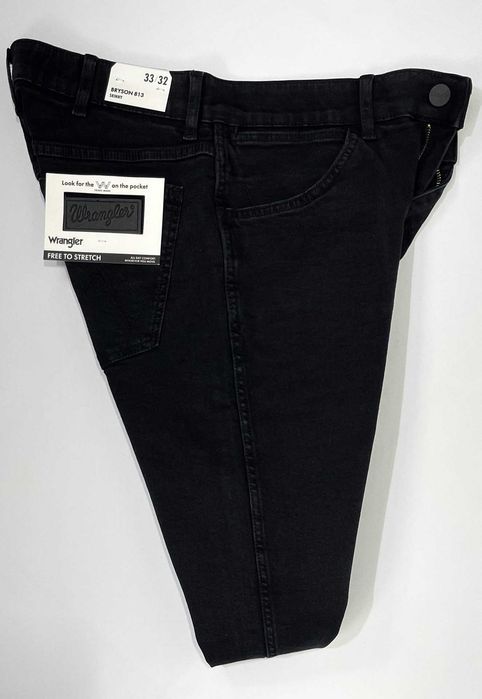Spodnie męskie jeansy Wrangler Bryson 813 Jetstorm Noir W31 L32
