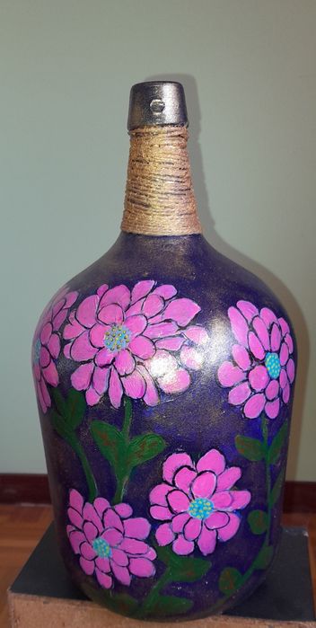 Hand-painted artisan demijohns64738207870851121