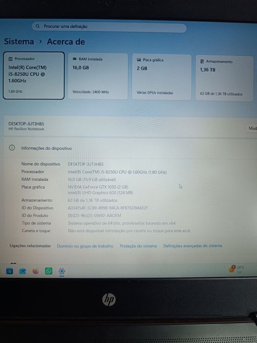 Portátil HP Pavilion 15 gaming