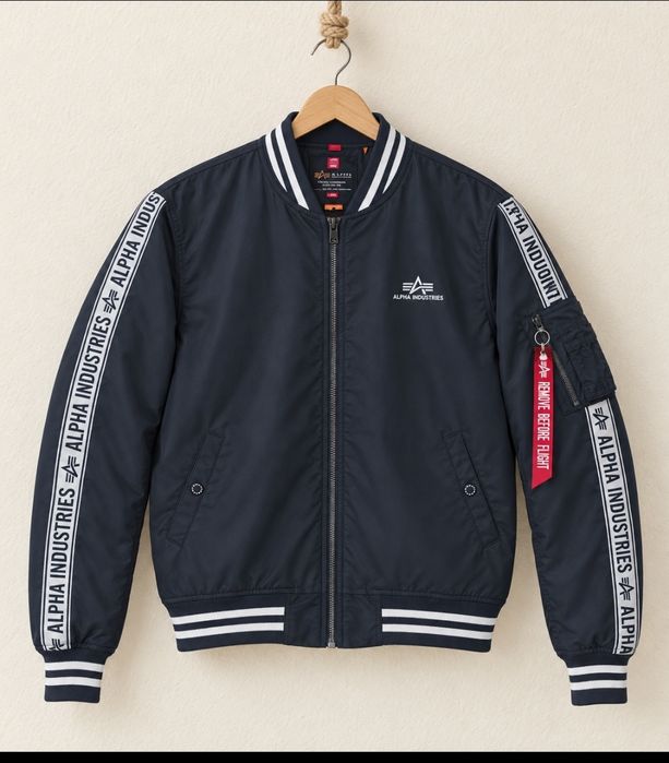 Alpha Industries czarna kurtka 2XL XXL pilotka