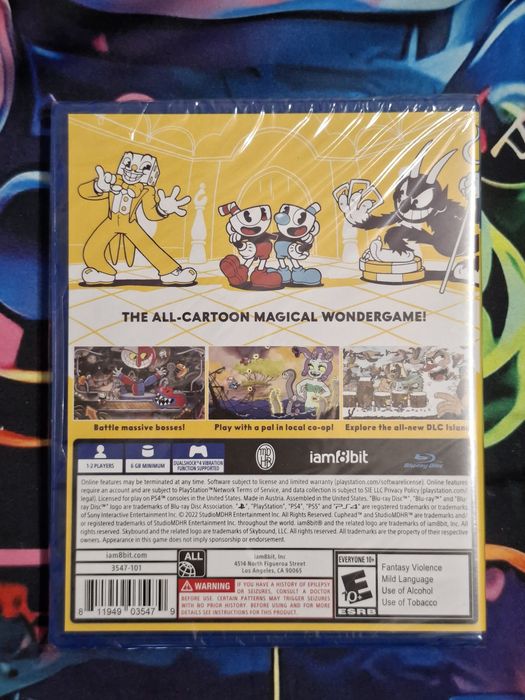 Cuphead ps4 novo e selado