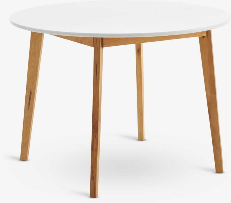 stół okrągły JEGIND (JYSK) biały śr.105cm wys.75cm
