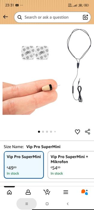 Mini Auricular espião