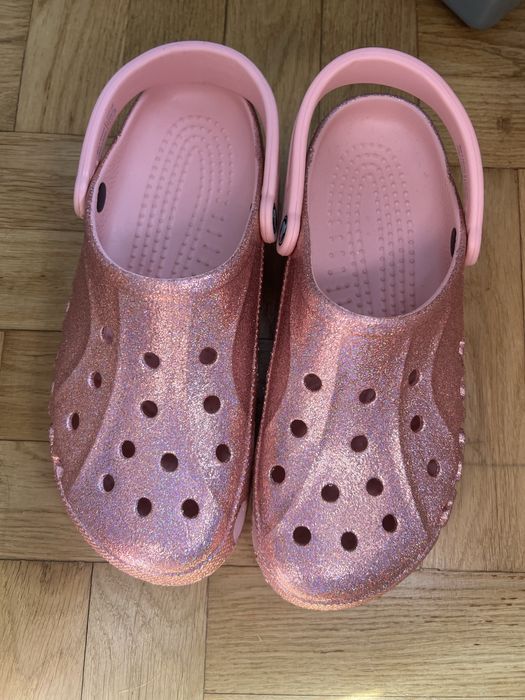 Клоги crocs з блискітками
