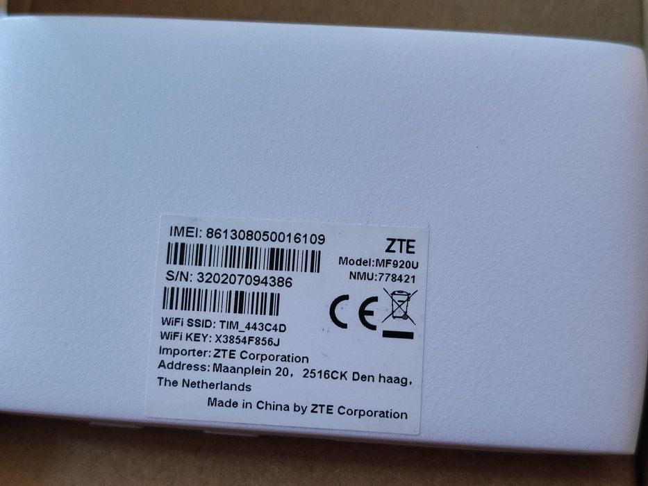 ZTE MF920U 4G Router Hotspot