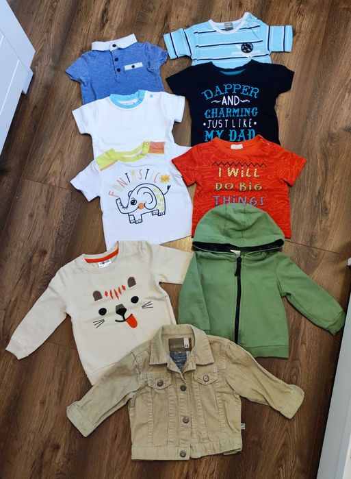 Ubranka dla chłopca + pieluszki Gratis