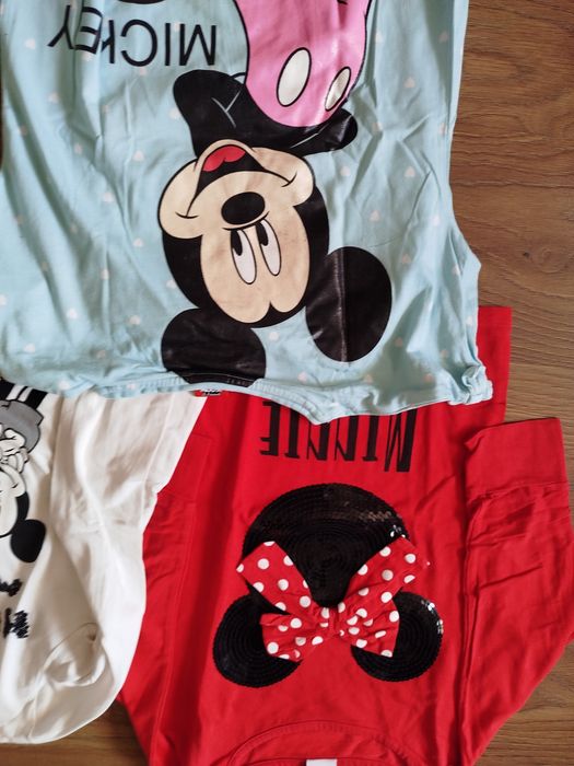 Bluzki Myszka Miki i Minnie 8-10 lat