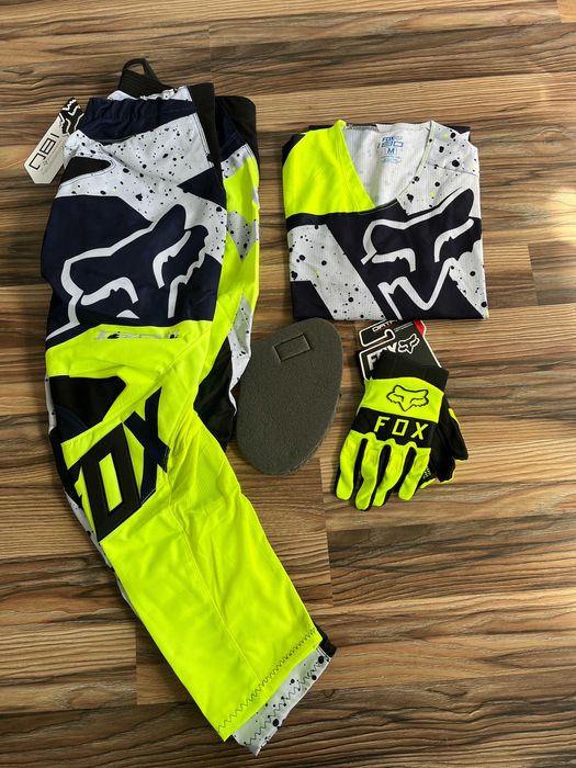 Strój FOX MX 180 Nirv (Grey Fluo Black)(cross,quad,enduto,mtb)