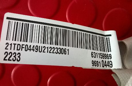 Airbags de Cortina Esq - 96910449 / 631159969 - CHEVROLET SPARK (M300)