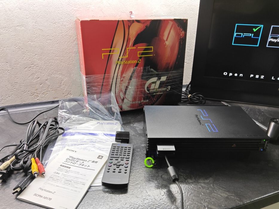 Konsola PlayStation2 GT3 Racing Pack,HDD 320GB,karton,network Adaptor