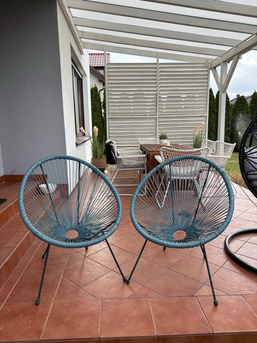 Fotele ogrodowe typu Acapulco – 2 komplety (różne kolory)