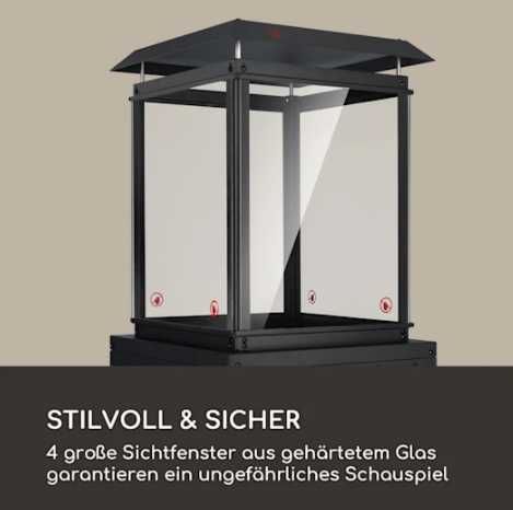 Уличный газовый обогреватель для террасы blumfeldt Flagranti  8 кВт