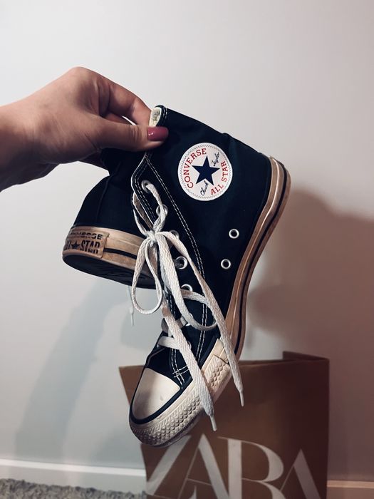 Trampki converse wysokie czarne rozm 39