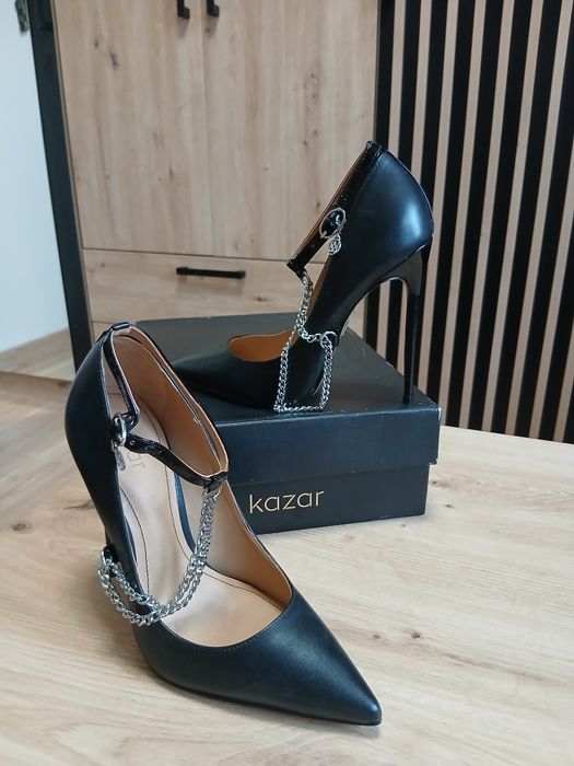 Skórzane szpilki Kazar Natalie