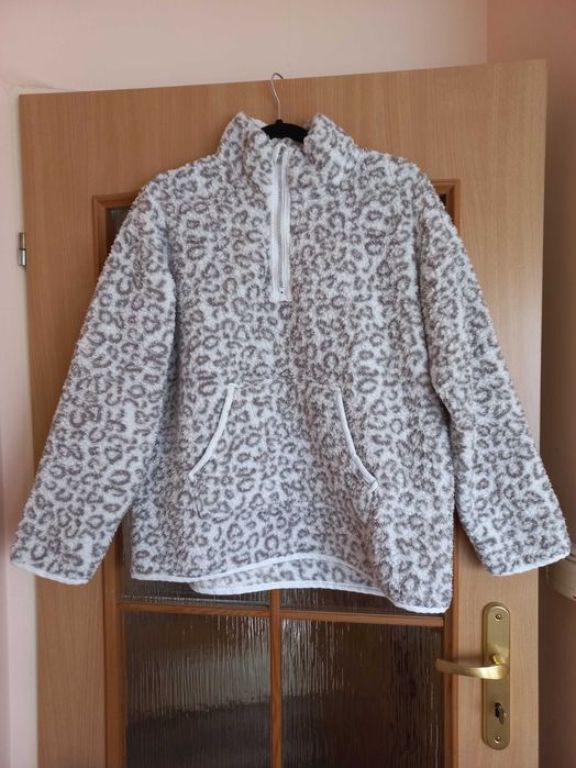 Bluza - ciepła, damska - w cętki - rozmiar XL 42
