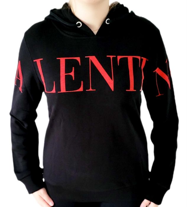 Bluza damska V a l e n tino z kapturem Przecena nadruk XL