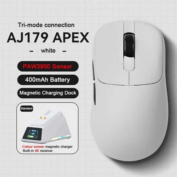 AJAZZ AJ179 P MC PRO APEX беспроводная игровая мышь с доп станцией 8