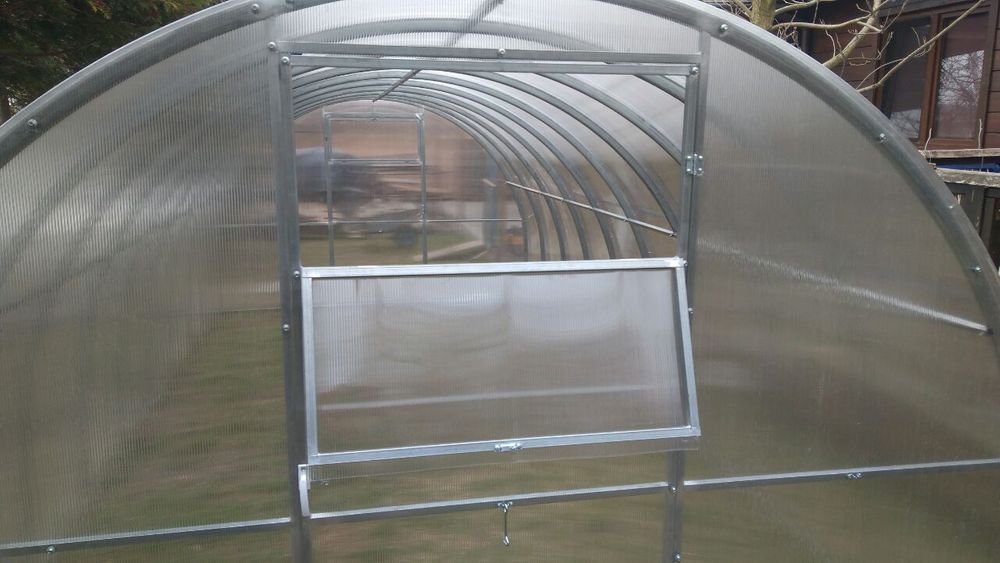 Szklarnia z poliwęglanu Tunel 2x2-10m profile 20x20 POLIWĘGLAN 3-6mm