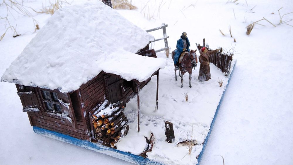 Диорама для масштабных фигурок. Моделизм. Макеты. Виньетки