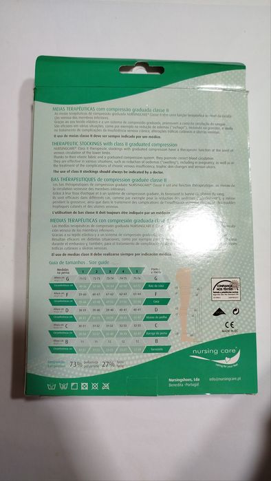 Meias Terapêuticas com compressão graduada classe II