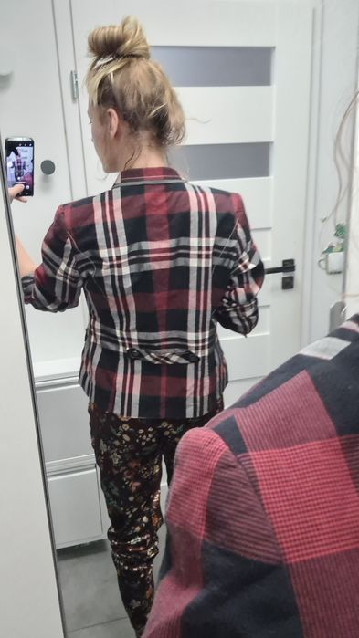 Garry Weber L 40 XL 42 żakiet marynarka w kratę na święta Wigilie