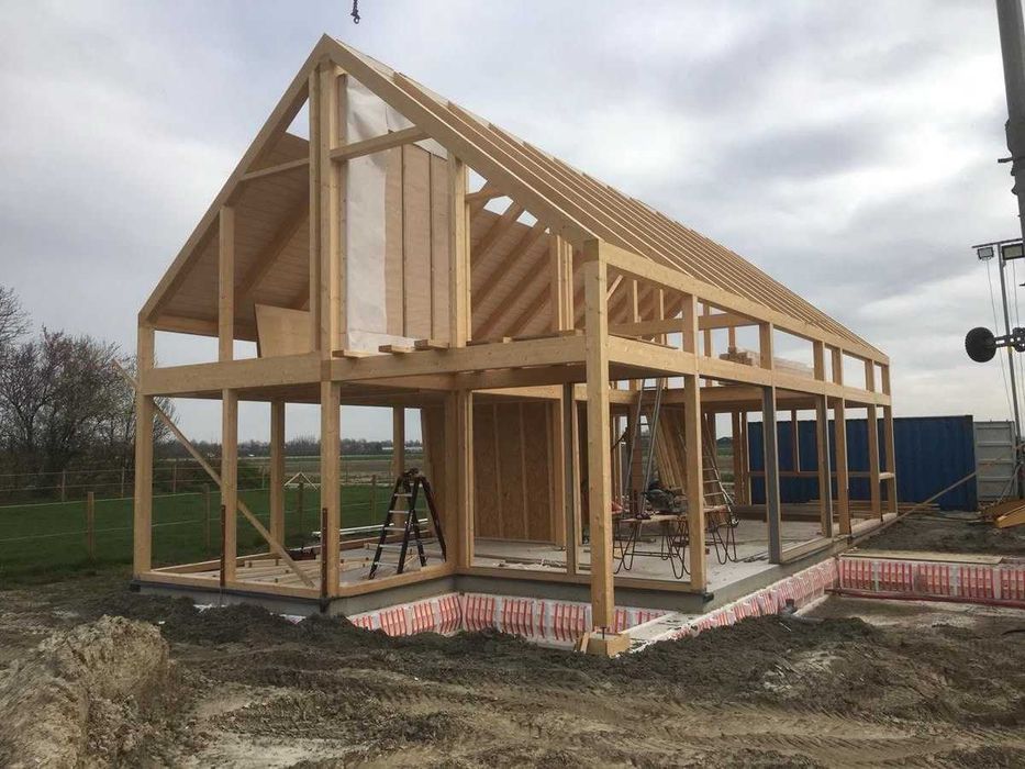 Будівництво каркасних будинків - Модерн/Скандинави/A-Frame/BurnHouse