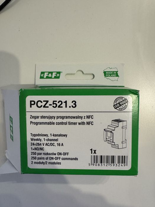 Zegar sterujący programowany z NFC