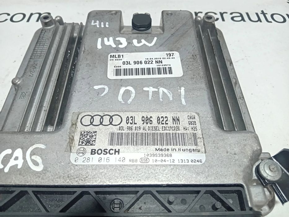 Centralina Bosch Original Audi 2.0 TDi CAG 03L 906 022 NN / 0 281 016