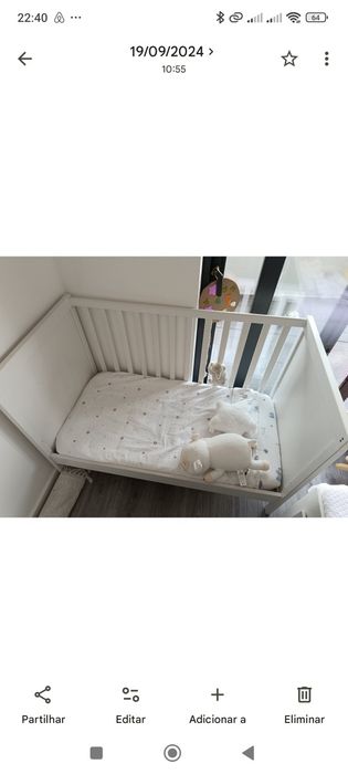 Berço ikea com lençóis Zara minie