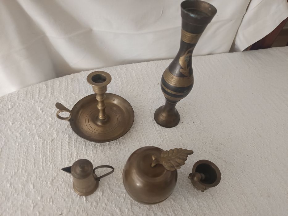 Lote de peças em cobre