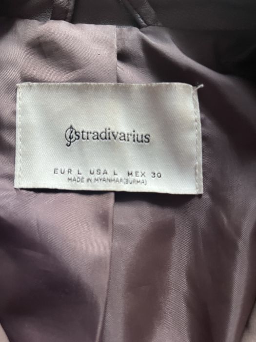 Куртка косуха с екошкіри Stradivarius