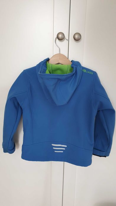 Kurtka softshell Trollkids rozm 104 niebieska