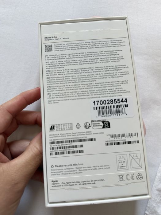Iphone 16 pro - 256gb - ainda na garantia Apple