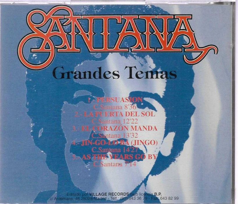 Santana - - - - - Grandes Temas - - - - - CD