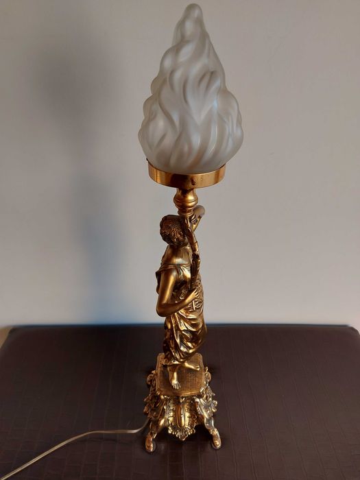 Candieiro Mesa em Bronze Francês