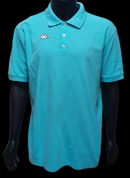 Niebieska koszulka polo męska KAPPA, R. 2XL