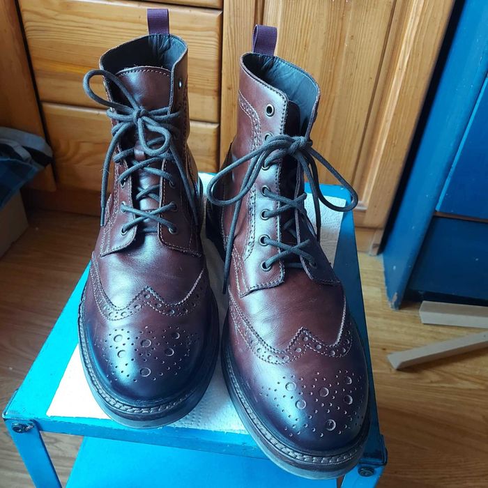 Włoskie trzewiki dla pana skóra marka Marco Ferretti roz 45/31