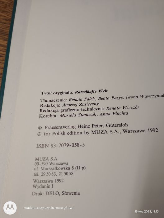 Zagadkowy świat.