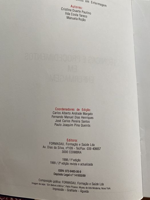 Livro “Técnicas e Procedimentos em Enfermagem”