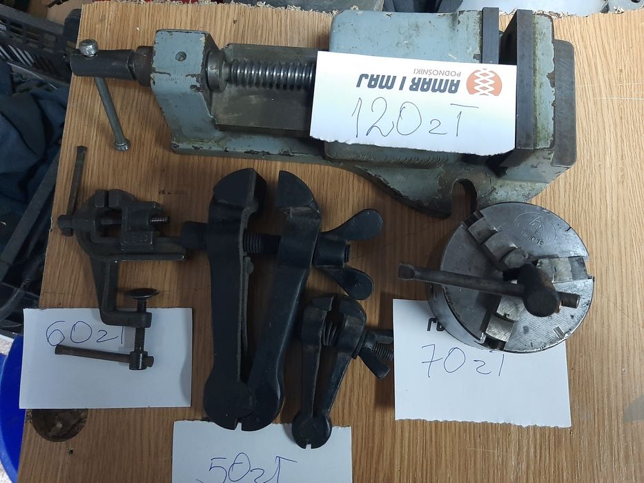 Imadła ręczne i zegarmistrzowskie.