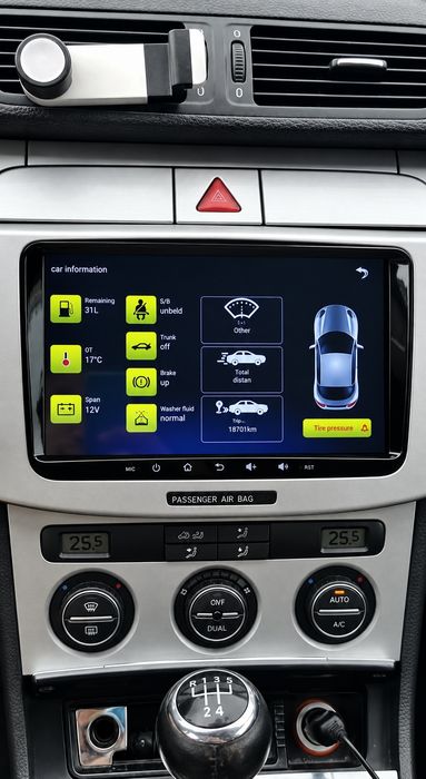Штатна Магнітола MEKEDE 2/32Gb  9" CarPlay Android Auto для VW Volkswagen Passat B6 B7 Golf Caddy Tiguan Touran Polo Jetta  Sharan Skoda A5 Superb