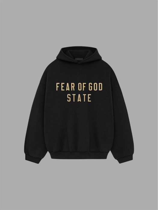 Fear of God Essentials Fleece Hoodie 'Black' (FW24