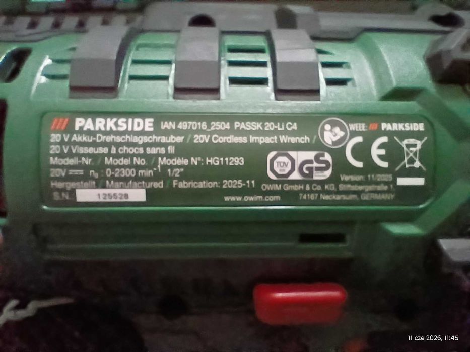 Klucz elektryczny z udarem